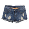 Shorts de Mezclilla Rotos para Mujer
