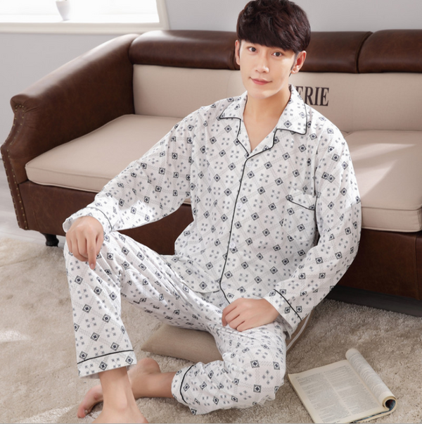 Pijama de Algodón Tejido para Hombre - Conjunto de Descanso - Image 14