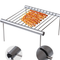 Asador Portátil Plegable de Acero Inoxidable para Camping y Jardín