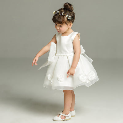 Vestido de Fiesta Princesa para Niña con Falda Tul Floral - Image 2