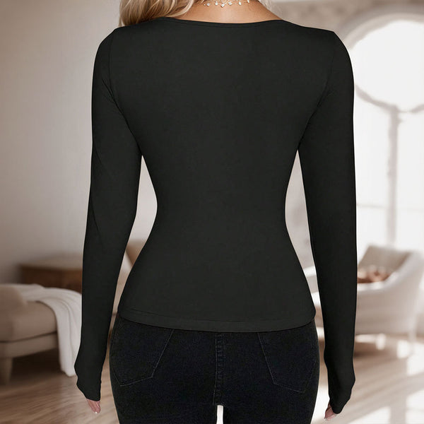 Cardigan Tipo Tie Escote Profundo Manga Larga para Mujer