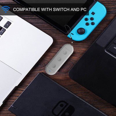 Gray wireless controller converter with GC Port, Wii Port, Micro USB, Turbo, Home, Capture, and Toggle buttons. - Image 2