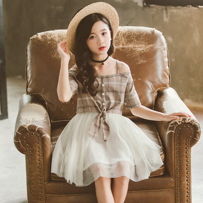 Vestido de dos piezas con malla transparente - Image 4