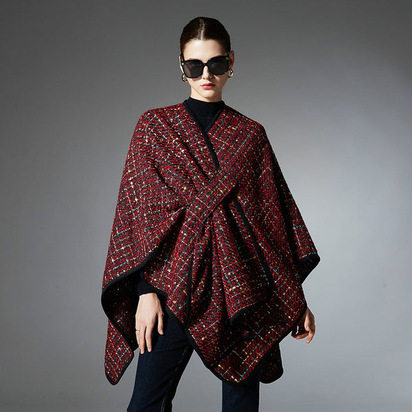 Chal Navideño de Lentejuelas Multicolor para Mujer