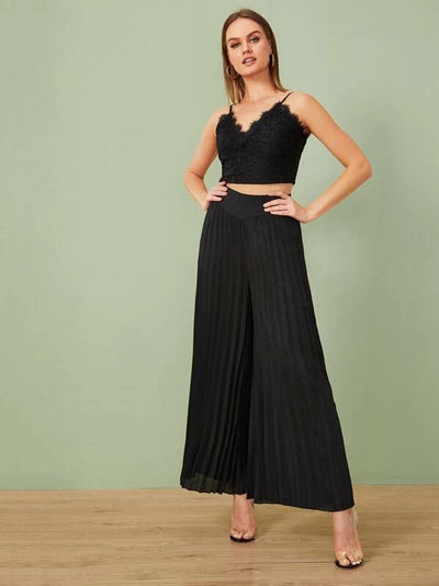 Pantalones Anchos con Pliegues - Image 13