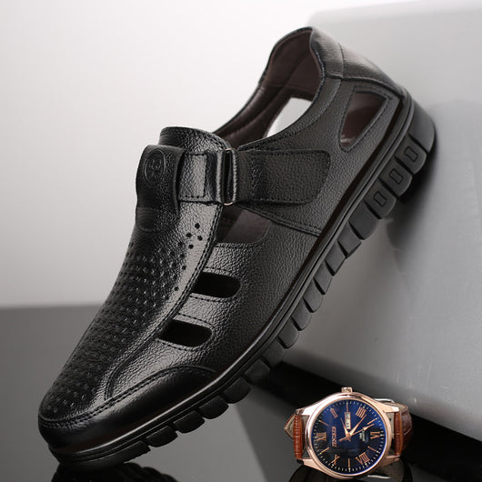 Sandalias de Cuero para Hombre con Diseño Transpirable - Image 9