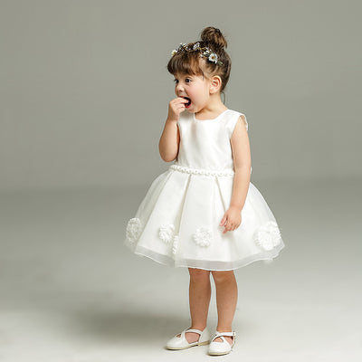 Vestido de Fiesta Princesa para Niña con Falda Tul Floral - Image 3