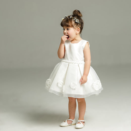 Vestido de Fiesta Princesa para Niña con Falda Tul Floral - Image 3