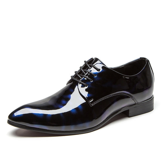 Zapatos de Cuero para Hombre con Acabado Charol Brillante