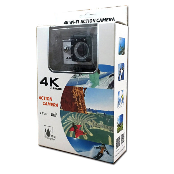 Cámara de Acción 4K Ultra HD con Conexión Wi-Fi