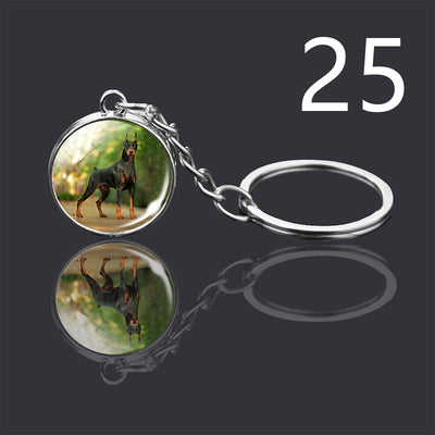 Llavero Colgante de Cristal Doble Cara Luminoso para Mascotas - Image 45