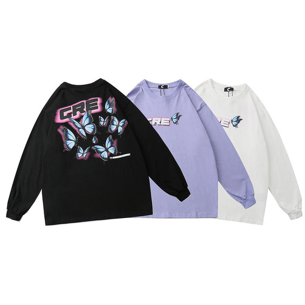 Playera con Estampado de Mariposas
