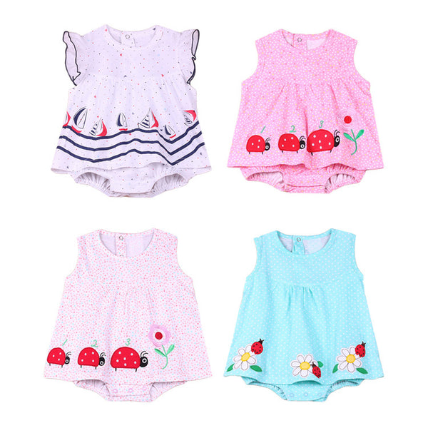 Vestido Princesa para Bebé Niña Verano - Diseño Elegante 0-1 Años