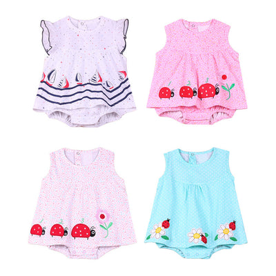 Vestido Princesa para Bebé Niña Verano - Diseño Elegante 0-1 Años
