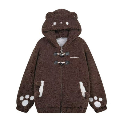 Abrigo de Lana de Cordero con Orejas de Conejo - Diseño Adorable - Image 7
