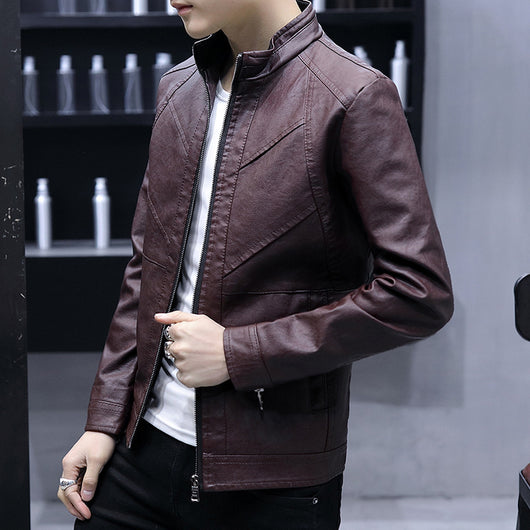 Chaqueta de Cuero Slim Coreana - Image 5