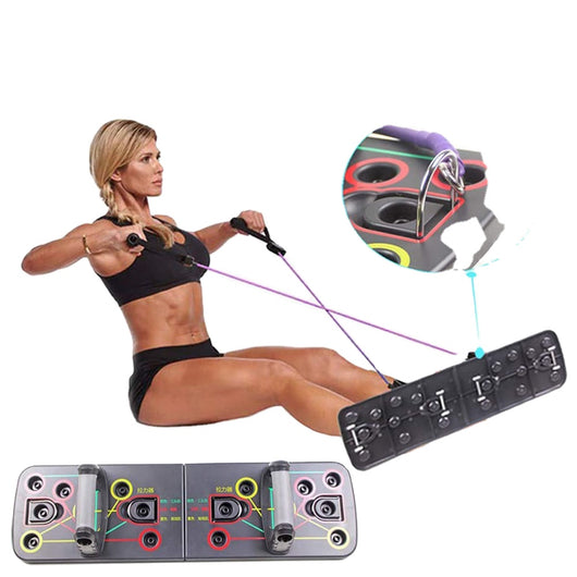 Tabla de Flexiones Plegable Multifuncional con Bandas de Resistencia - Image 4
