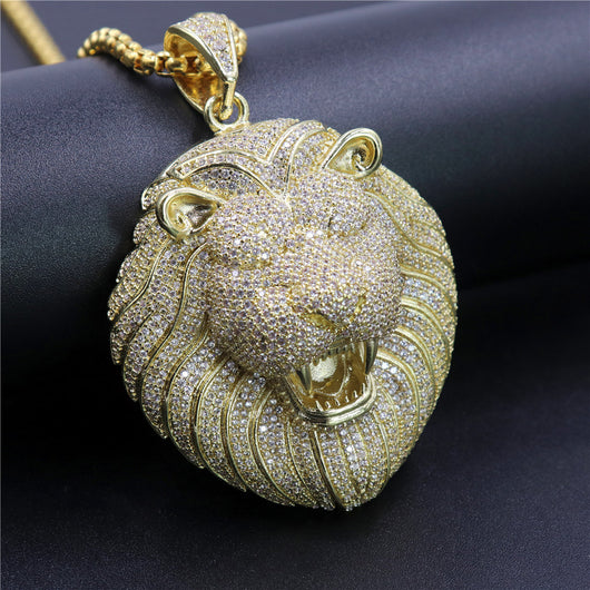 Dije León con Incrustaciones de Cobre y Circonia Brillante - Image 5