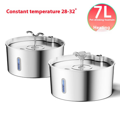 Dispensador Automático de Agua con Calefacción para Mascotas - 7L Acero Inoxidable - Image 27