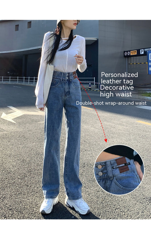 Pantalones Vaqueros de Cintura Alta y Pierna Ancha para Mujer - Image 24