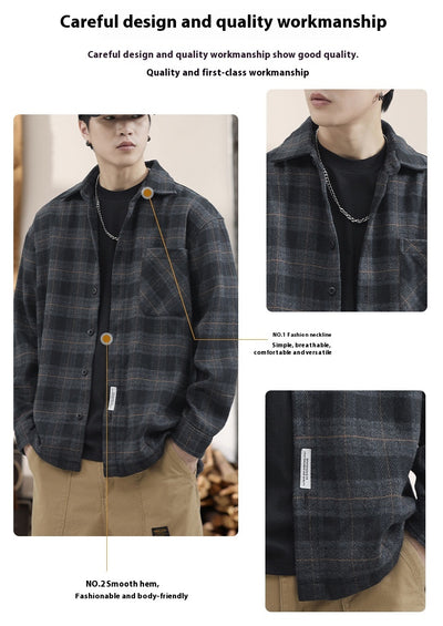 Camisa Suéter Holgada de Manga Larga para Otoño e Invierno - Resistente a Manchas - Image 21