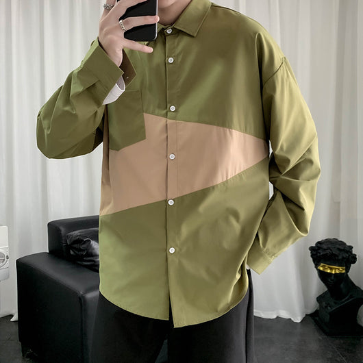 Chaqueta Casual Hombre Manga Larga con Costuras Sueltas - Image 7