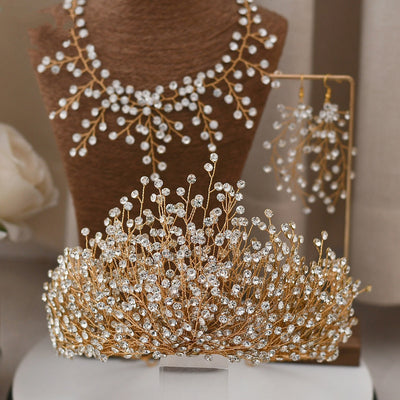 Corona Nupcial Tiara Boda Hecha a Mano - Image 18