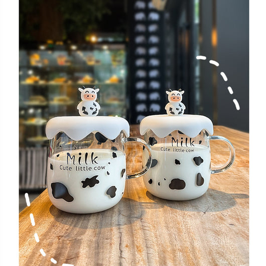 Vaso de Vidrio Grande con Tapa - Diseño Corazón para Oficina y Trabajo - Image 9