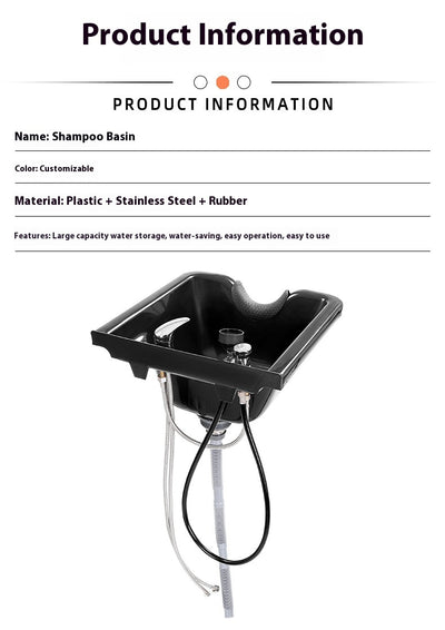 Lavacabezas de Plástico ABS para Silla de Barbería - Image 6