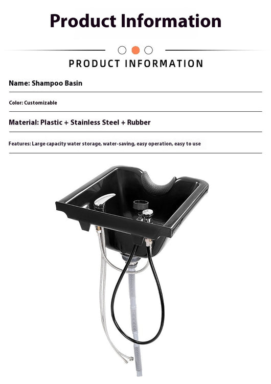 Lavacabezas de Plástico ABS para Silla de Barbería - Image 6