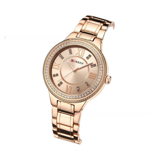 Reloj de Acero Inoxidable para Mujer con Diamantes y Resistencia al Agua - Image 3