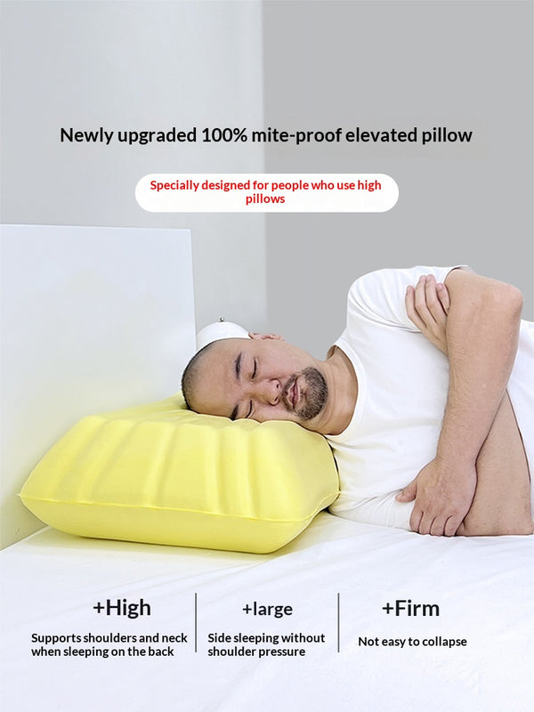 Almohada Elevada de Espuma Viscoelástica Reforzada Anti-Colapso