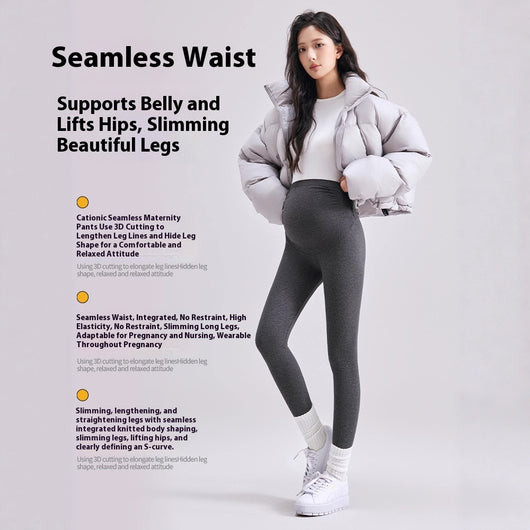 Leggings Térmicos Elásticos para Embarazo Talla Grande