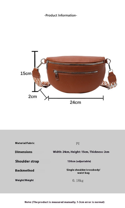 Bolso Bandolera de Gran Capacidad con Correa Ancha - Image 12