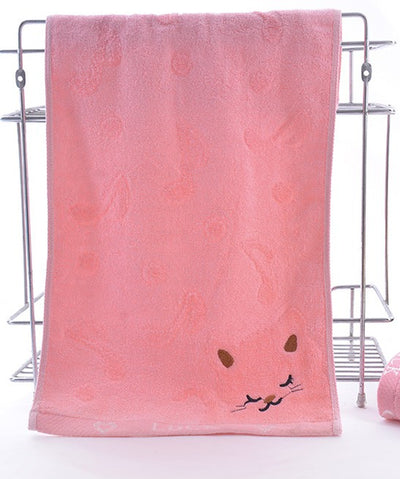 Toallas de Baño Fibra de Bambú con Diseño Gatito - Image 9