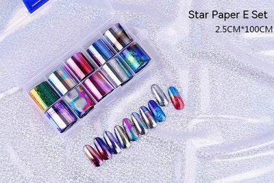 Set de 12 Láminas de Transferencia para Uñas Artísticas - Image 12