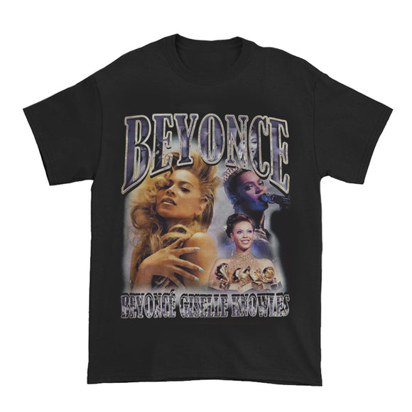 Playera Vintage con Estampado de Retrato