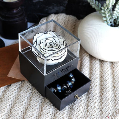 Caja de Joyero con Rosa Eterna - Regalo Perfecto para Amor y Ocasiones Especiales - Image 11