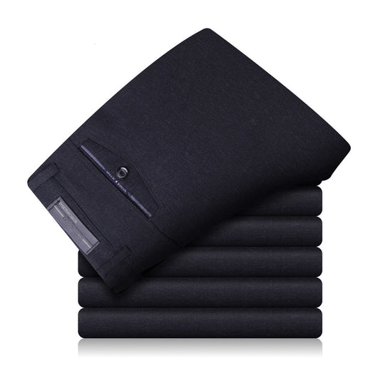 Pantalones casuales sin planchado para hombres de mediana edad - Image 12