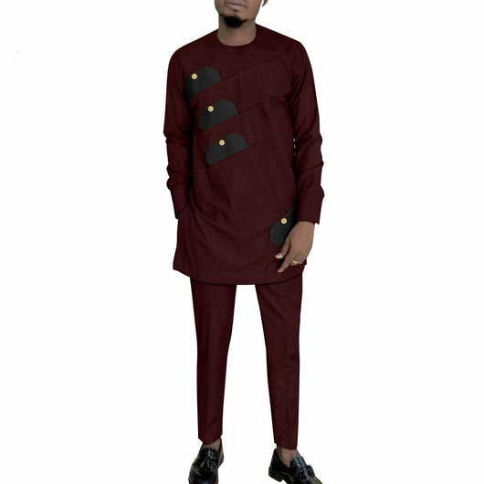 Conjunto de Ocio Batik Étnico Africano para Hombre - Image 6