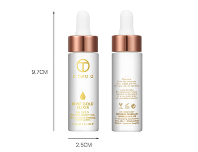 Aceite Facial de Oro Rosa 24k - Elixir Antienvejecimiento con Efecto Primer - Image 9