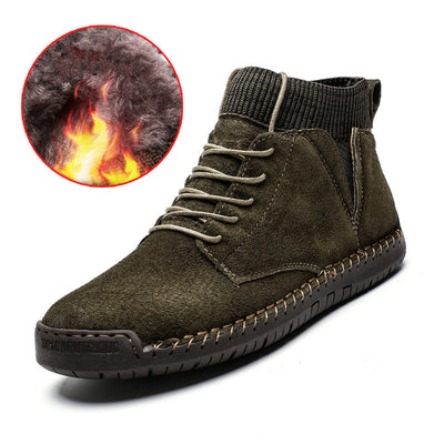 Zapatos Artesanales Talla 48 de Algodón para Hombre - Comodidad Oversized - Image 8