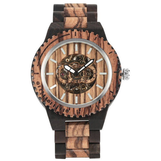 Reloj de Madera Automático