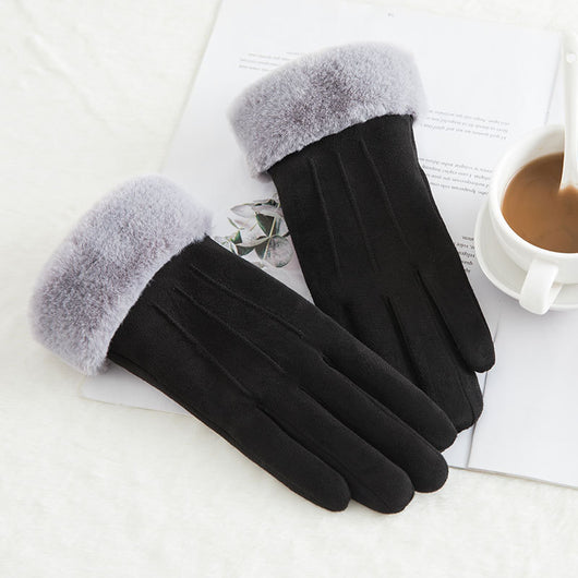 Guantes de Invierno en Gamuza con Lana Térmica para Mujer - Image 13