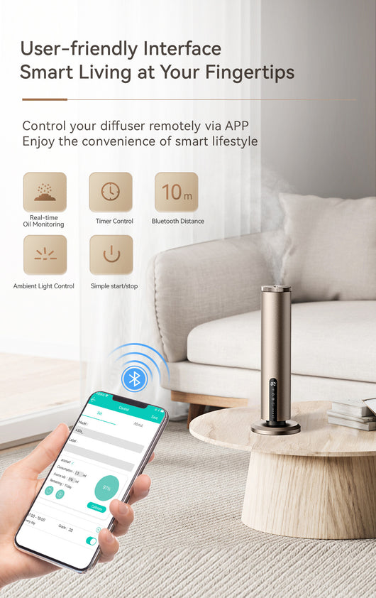 Difusor Aromático Bluetooth con Carga Silenciosa y Diseño Premium - Image 15