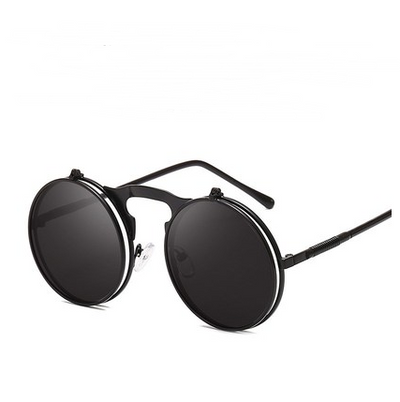 Gafas de Sol Flip Retro Marco Redondo para Adultos Mayores - Image 8