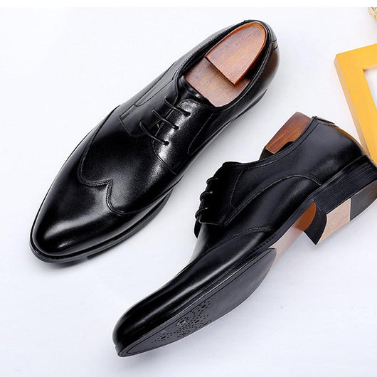 Zapatos de Cuero para Hombre con Punta Afilada - Estilo Ejecutivo - Image 10