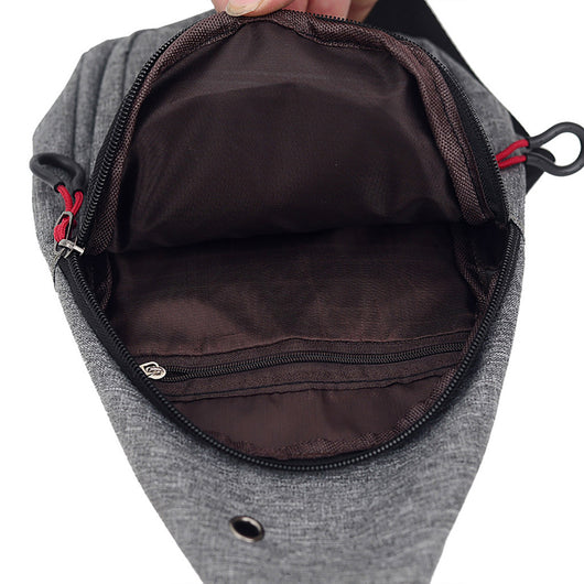 Bolsa Pectoral Nylon con Detalles Luminosos para Hombre - Image 5