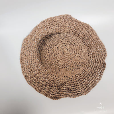 Sombrero de Paja Plegable para Mujer - Protección Solar Playa y Vacaciones - Image 4