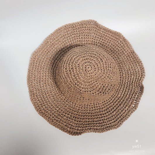 Sombrero de Paja Plegable para Mujer - Protección Solar Playa y Vacaciones - Image 4